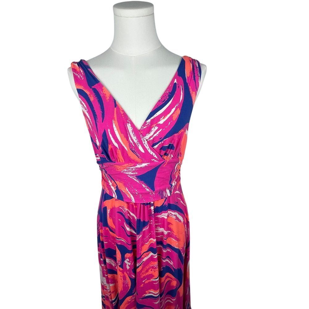 Lilly Pulitzer Pink and Blue Midi Dress - Picture 8 of 14